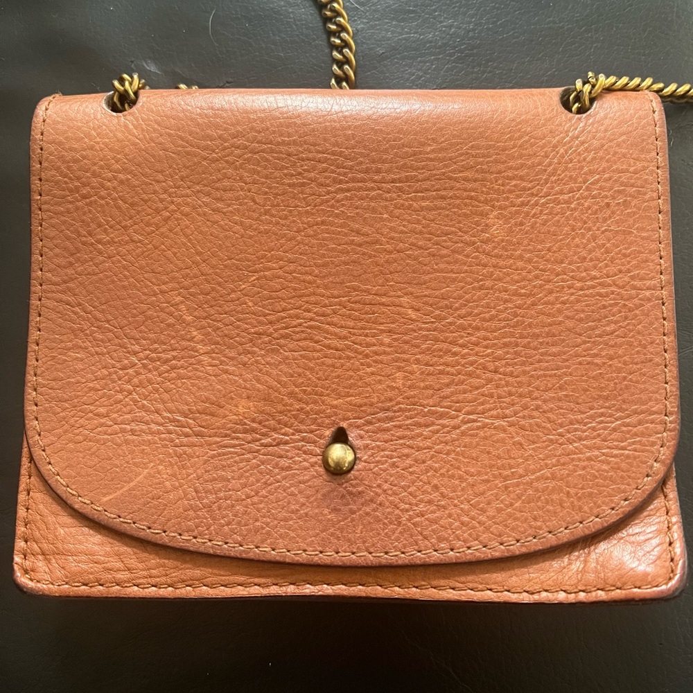 Madewell the Chain Crossbody Bag with Gold Chain Hardware